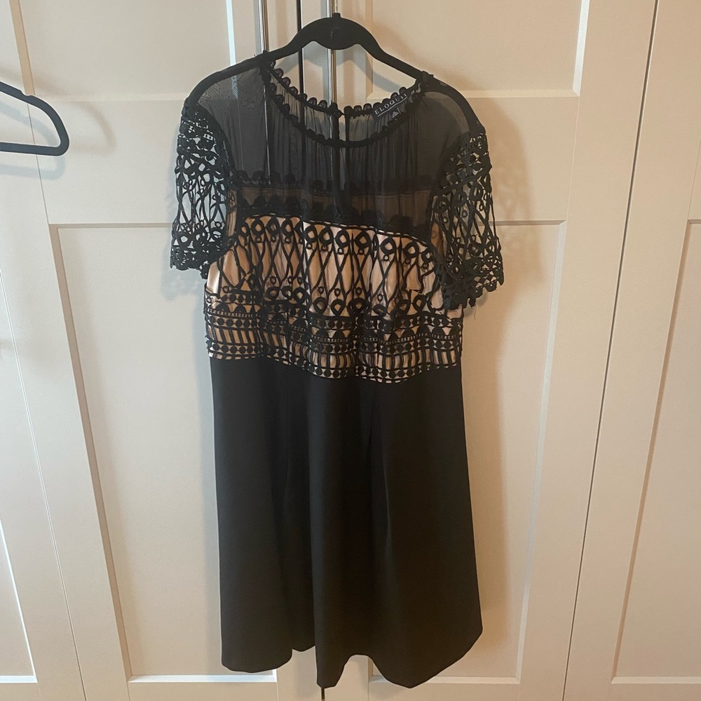 Eloquii Black A-line dress